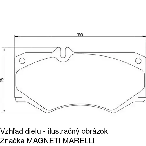 Brzdové dosky POLCAR S70-0148