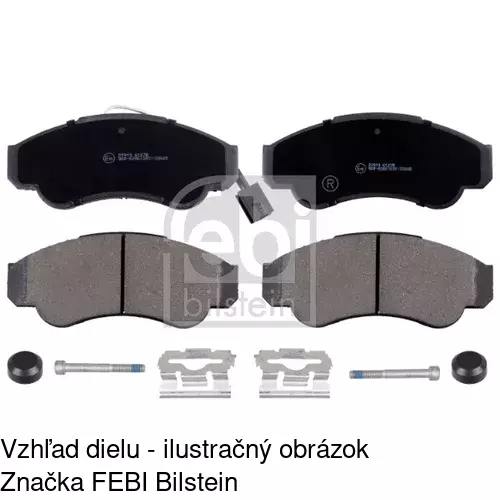 Brzdové dosky S70-0173 /POLCAR/ - obr. 3