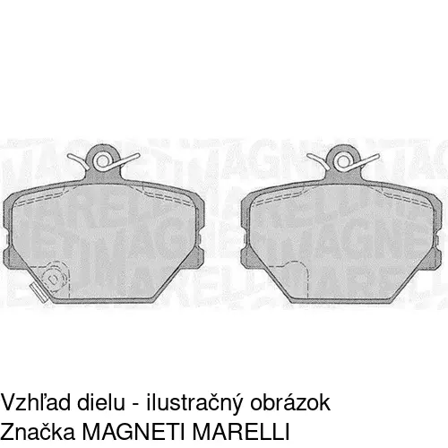 Brzdové dosky S70-0199 /POLCAR/ - obr. 2
