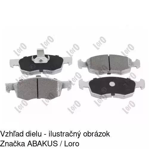 Brzdové dosky S70-0248 /POLCAR/ - obr. 2