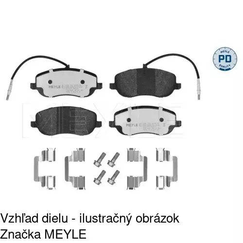 Brzdové dosky S70-0250 /POLCAR/ - obr. 3