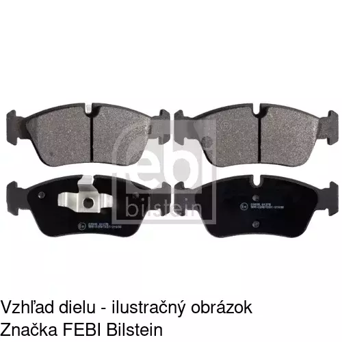 Brzdové dosky S70-0252 /POLCAR/ - obr. 1