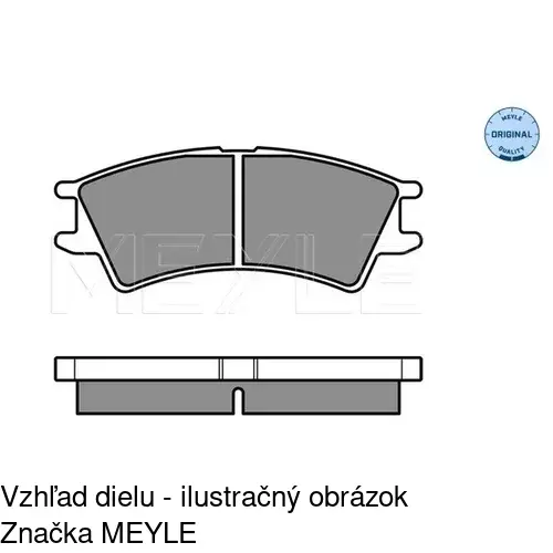 Brzdové dosky S70-0259 /POLCAR/ - obr. 1