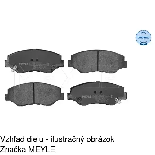 Brzdové dosky S70-0261 /POLCAR/ - obr. 2