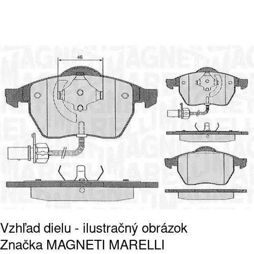 Brzdové dosky S70-0289 /POLCAR/ - obr. 3