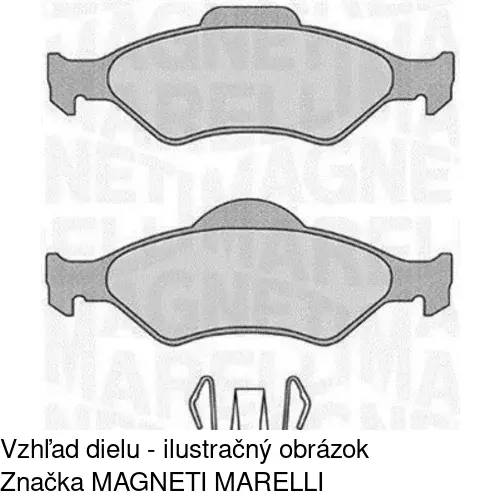 Brzdové dosky S70-0291 /POLCAR/ - obr. 4