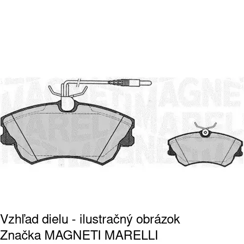 Brzdové dosky S70-0292 /POLCAR/ - obr. 1