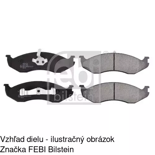Brzdové dosky S70-0382 /POLCAR/ - obr. 1