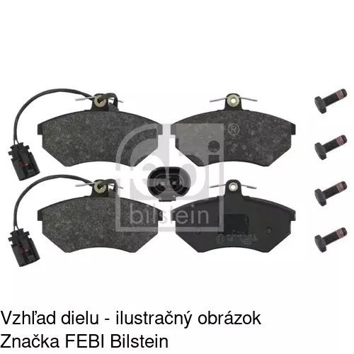 Brzdové dosky S70-0392 /POLCAR/ - obr. 1