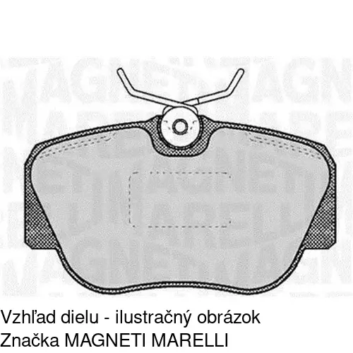 Brzdové dosky S70-0408 /POLCAR/ - obr. 1