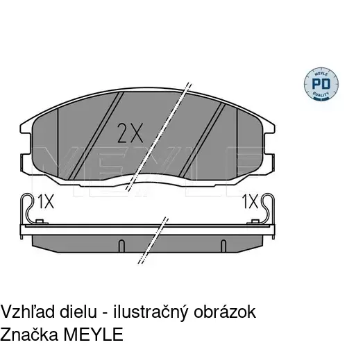 Brzdové dosky S70-0436 /POLCAR/ - obr. 2