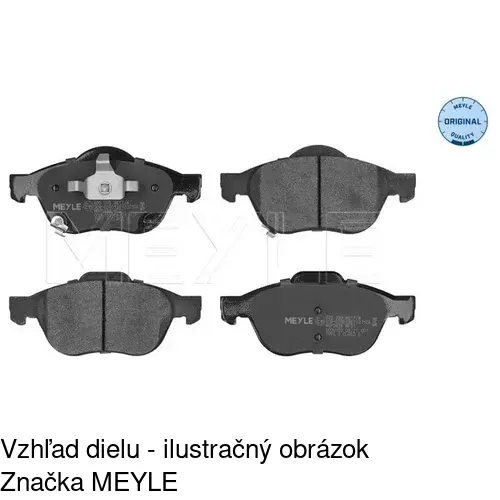 Brzdové dosky S70-0508 /POLCAR/ - obr. 1