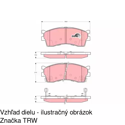 Brzdové dosky POLCAR S70-0519