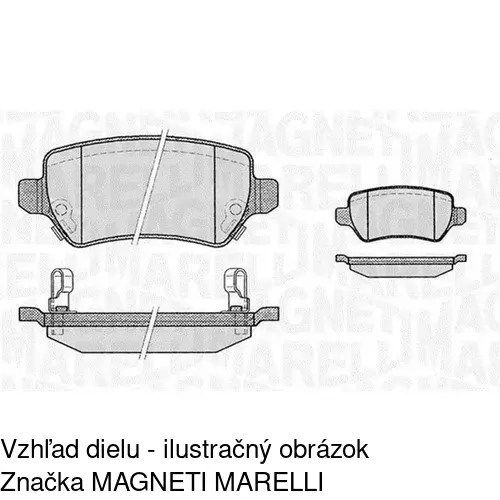 Brzdové dosky S70-1082 /POLCAR/ - obr. 3