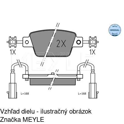 Brzdové dosky POLCAR S70-1119