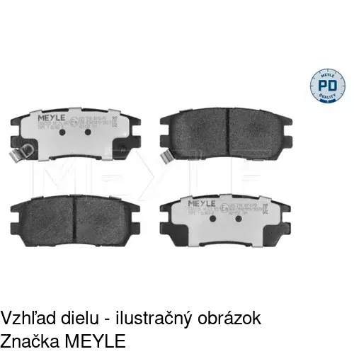 Brzdové dosky POLCAR S70-1365