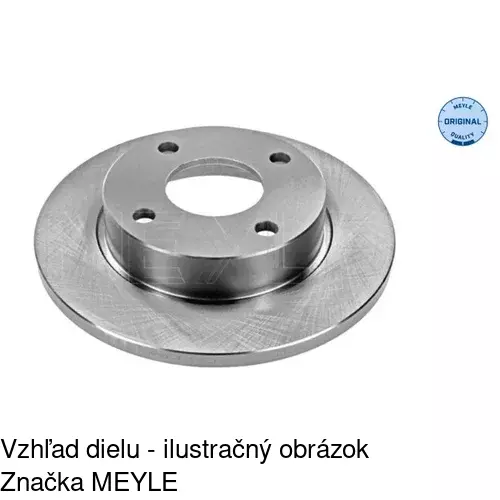 Brzdový kotúč POLCAR S71-0010