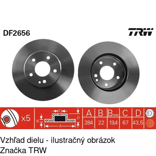 Brzdový kotúč S71-0151 /POLCAR/ - obr. 3