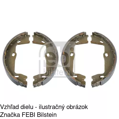 Brzdové čeľuste S72-1006 /POLCAR/ - obr. 1