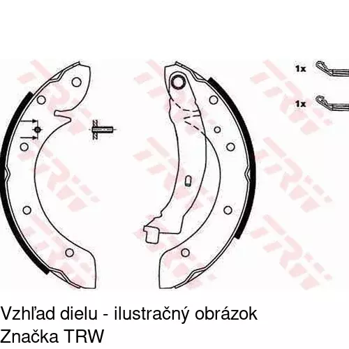 Brzdové čeľuste POLCAR S72-1012