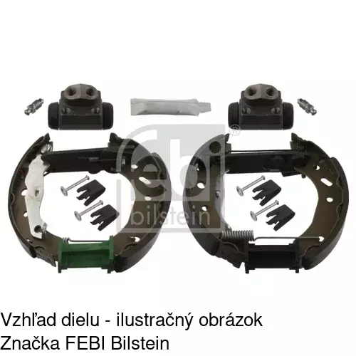 Brzdové čeľuste S72-1018 /POLCAR/ - obr. 1