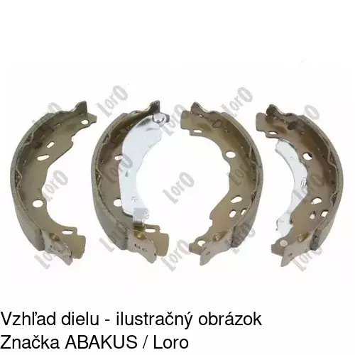 Brzdové čeľuste POLCAR S72-1080