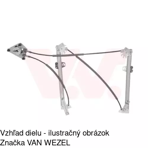 Elektrický mechanizmus okna dverí 1300PSE2E /POLCAR/ - obr. 3