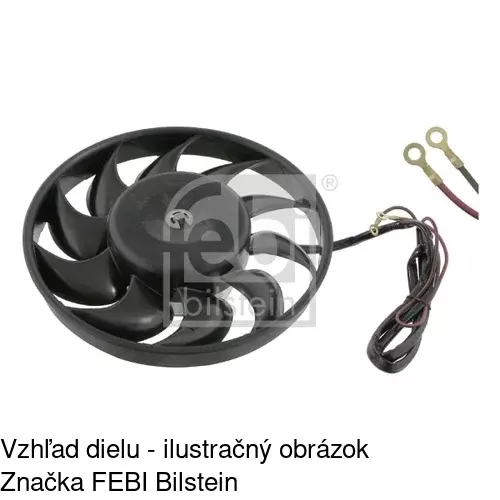 Ventilátor bez krytu / podpery 130723U3 /POLCAR/ - obr. 1