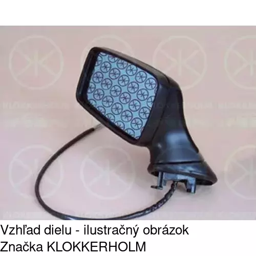 Sklo vonkajšieho zrkadla s držiakom 130755-E /POLCAR/ - obr. 3