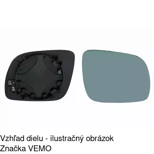 Sklo vonkajšieho zrkadla s držiakom 1323552M /POLCAR/ - obr. 5