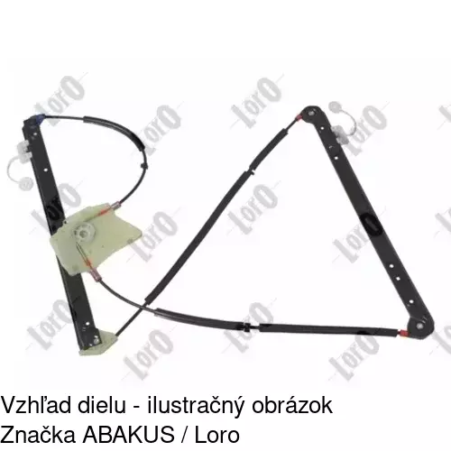 Mechanizmus sťahovania okna elektrický bez motora 1323PSG3E /POLCAR/ - obr. 4