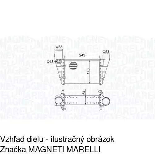 Chladiče vzduchu (Intercoolery) 1324J8-1 /POLCAR/ - obr. 1