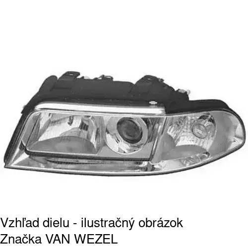 Hlavný reflektor 1325091E /POLCAR/ - obr. 3