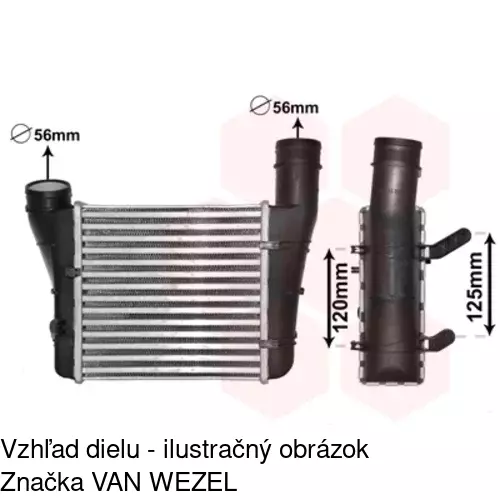 Chladiče vzduchu (Intercoolery) 1325J8-6 /POLCAR/ - obr. 4