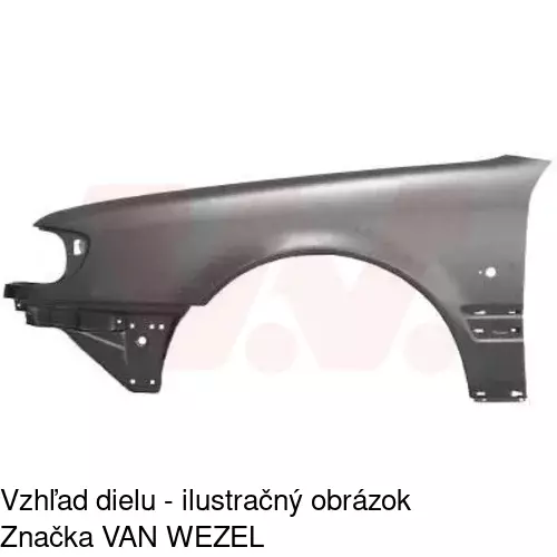 Predný blatník 132601 /POLCAR/ - obr. 2