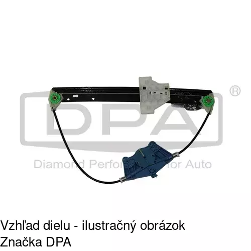 Mechanizmus sťahovania okna elektrický bez motora 1335PSG3 /POLCAR/ - obr. 3