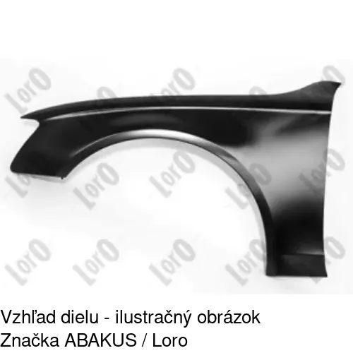 Predný blatník 133701-J /POLCAR/ - obr. 2