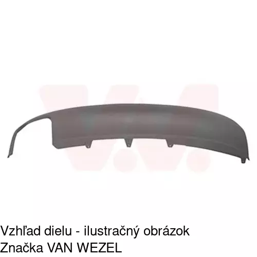 Spojler zadného nárazníka 133799 /POLCAR/ - obr. 1