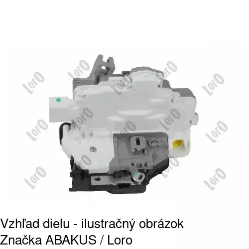 Vnútorná zámka dverí 1337ZC-1 /POLCAR/ - obr. 3