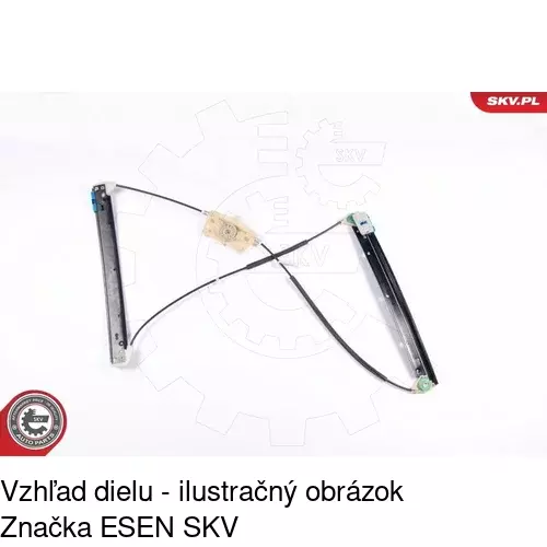Mechanizmus sťahovania okna elektrický bez motora 1338PSG2 /POLCAR/ - obr. 3