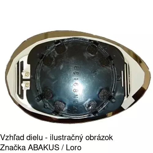 Sklo vonkajšieho zrkadla s držiakom 1408542M /POLCAR/ - obr. 5