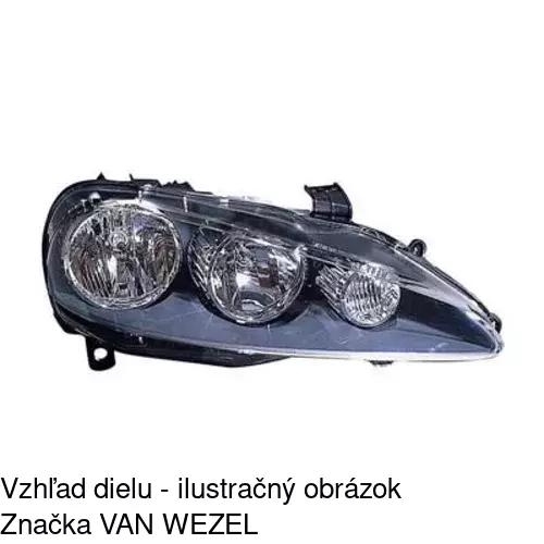 Hlavný reflektor 1420100E /POLCAR/ - obr. 2