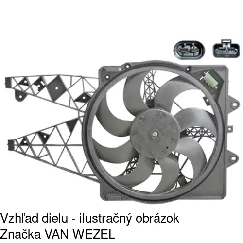 Ventilátory chladičov 142523W1 /POLCAR/ - obr. 2
