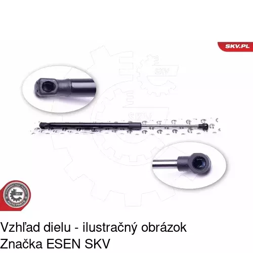 Plynová pružina 1425AB /POLCAR/ - obr. 3