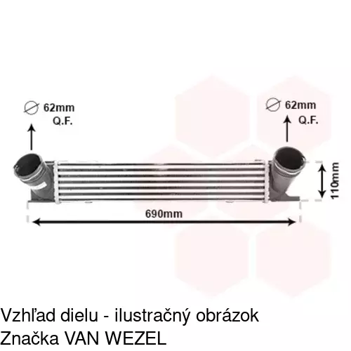 Chladiče vzduchu (Intercoolery) 2001J81X /POLCAR/ - obr. 3