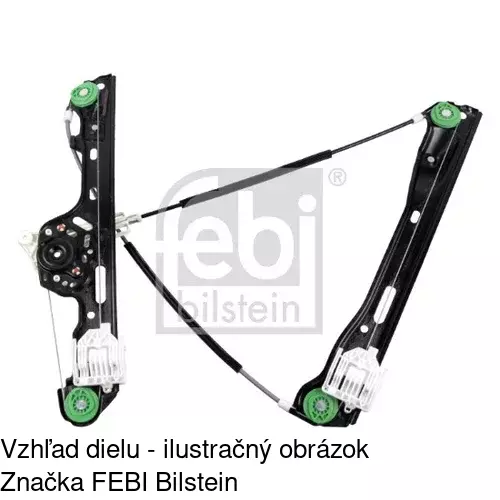 Mechanizmus sťahovania okna elektrický bez motora 2001PSG1 /POLCAR/ - obr. 2