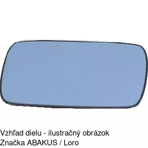 Sklo vonkajšieho zrkadla s držiakom 2008541E /POLCAR/ - obr. 2