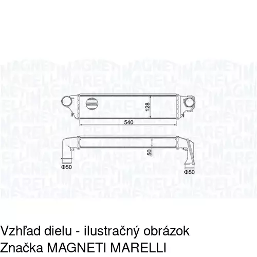 Chladiče vzduchu (Intercoolery) 2008J81X /POLCAR/ - obr. 1