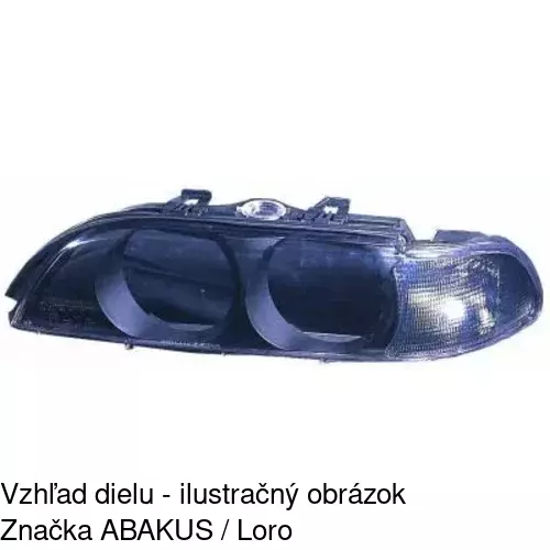 Sklo reflektora 2016124E /POLCAR/ - obr. 2
