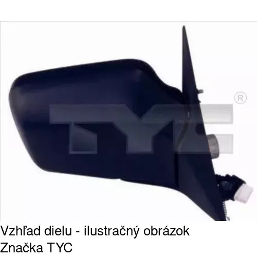 Vonkajšie zrkadlo 2021526M /POLCAR/ - obr. 2